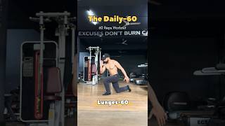 The daily 60 workout💪✅ Easy to follow No equipment needed fitness gym workout [upl. by Netti]