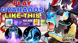 This is the Right Way to Play GYARADOS  Dragon Breath  Bounce  Pokemon Unite [upl. by Eicyaj]