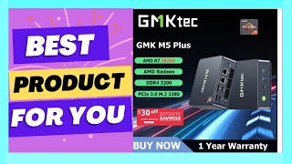 GMKtec M5 Plus AMD R7 5825U Mini PC Computer [upl. by Negris]