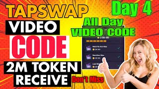 Tapswap Video Code Day 12 amp July 3  2M Token Reward Claim Now  Tapswap Video Code Daily  TapSwap [upl. by Jenny36]