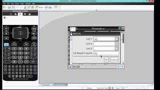 How To Calculate a OneWay ANOVA Using a TINspire CX CAS [upl. by Eenej]