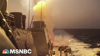 US warship deflects Houthi drone attacks in the Red Sea [upl. by Mikey]