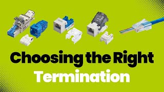 Choosing the Correct Ethernet Termination [upl. by Aniz427]