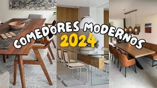 100 Ideas De Comedores Modernos 2024  Tendencia de Comedores [upl. by Arlette]