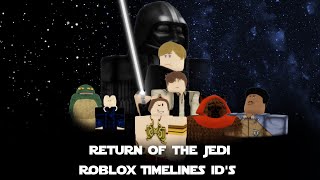 Return of the Jedi Suits  Roblox Timelines ID’s [upl. by Eidnyl259]