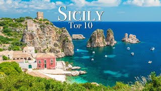 Top 10 Places To Visit in Sicily  Travel Guide [upl. by Oos]