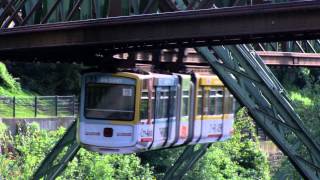 Wuppertaler Schwebebahn  Suspension railway  must see the flying german train [upl. by Rape]