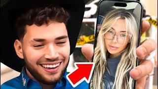 Corinna Kopf Facetimes Adin Ross on Stream [upl. by Arimaj]