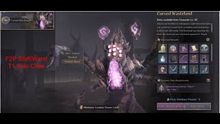 Cursed Wastelands Solo Healer Clear [upl. by Philipp]