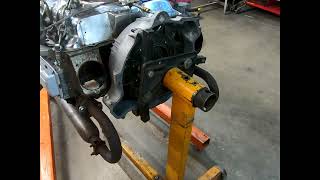 Corvair Engine Rebuilds Swapping Engine Stands Test Running [upl. by Sicular151]