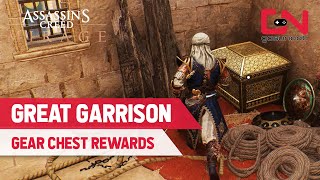 Assassins Creed Mirage the Great Garrison Gear Chest Treasure [upl. by Inad306]