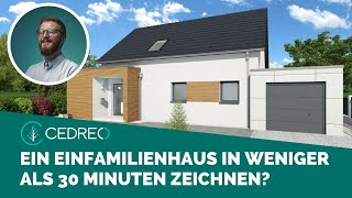 Ein Einfamilienhaus in weniger als 30 Minuten zeichnen [upl. by Sheridan]