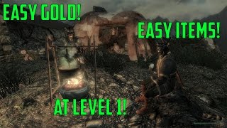 All Khajiit Caravan Hidden Chests Easy Gold and Easy Items at Level 1 [upl. by Ahsilla]