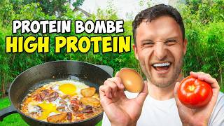 Mein Lieblings Fitness Rezept  Die Proteinbombe  150g Protein Schnell Low Carb und Gesund [upl. by Aicillyhp]