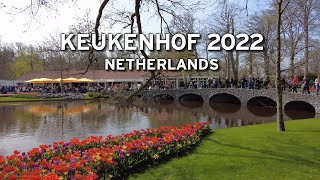 🇳🇱 Keukenhof 2022  Spring Walk on April 12 2022 4K [upl. by Htennek]