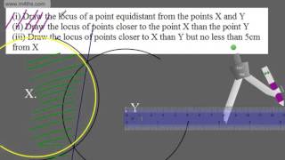 GCSE Maths 91 Loci and Locus HIgher and Foundation Maths [upl. by Dahraf]