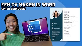 Een CV maken in Microsoft Word  Met behulp van Templates [upl. by Anesuza]