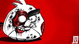 How to draw Angry Birds ZOMBIES ep3 By Davide Ruvolo speedpaint [upl. by Idihc]