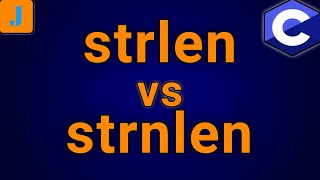 C strlen vs strnlen [upl. by Saltzman]