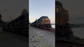 csx I104 Southbound with Locos 589 397 7020  Awesome Horn Salute at MP724 912024 [upl. by Fleeman617]