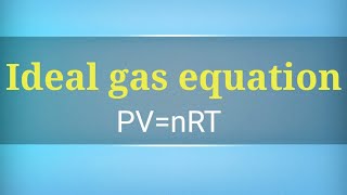 Ideal gas equationPVnRTState of matterexplanation in telugu [upl. by Prouty]