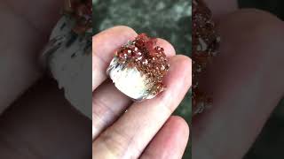 天然石 Vanadinite 褐鉛鉱 鉱物 天然石 原石 指輪 [upl. by Atinnod]