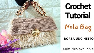 Easy crochet bag Nola  Borsa Uncinetto [upl. by Hauser]