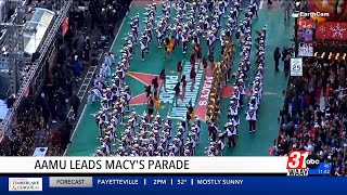 Alabama AampM leads Macys Thanksgiving Parade [upl. by Eilsek647]