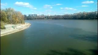 clear Assiniboine flowing into muddy red [upl. by Novehc]