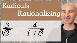 Rationalize the Denominator with Radicals Monomials amp Binomials [upl. by Mcdermott]