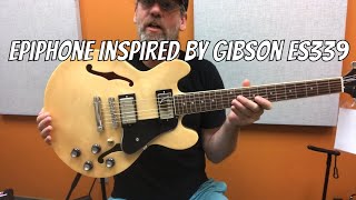 Epiphone Inspired By Gibson ES339  Natural Demo [upl. by Aicertal]