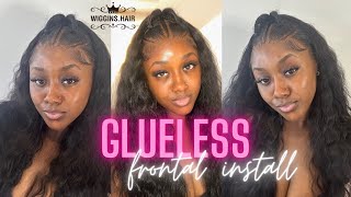 WIGGINS HAIR NEW PRE BRAIDED WIG  13X6 FRONTAL WIG GLUELESS INSTALL  NO EXTRA WORK NEEDED🔥🔥 [upl. by Serles]