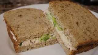 How to make an EASY delicious chicken salad sandwich [upl. by Eiramenna]