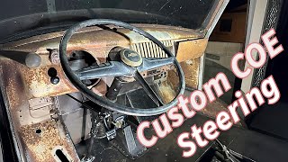 Custom COE steering build  COE motorhome frame swap [upl. by Garnette888]