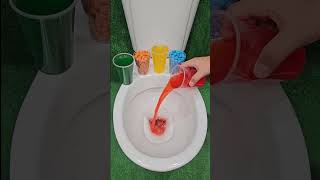 ASMR Various Candy Colors Rainbow Candy in Toilet [upl. by Satsoc328]