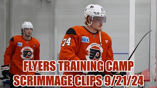 Philadelphia Flyers Training Camp Scrimmage Clips  Day 3 92124 [upl. by Cloris]