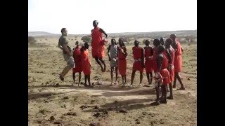 Jumping against a Maasai Warrior [upl. by Annaik67]