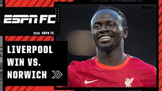 Liverpool vs Norwich reaction ‘Liverpool and Man City are the two best teams in Europe’  ESPN FC [upl. by Ahsikram664]