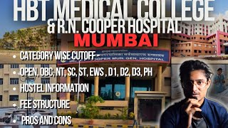 HBT medical college amp RN Cooper Hospital mumbai  NEET 2023 Cutoff neet mbbs neet2024 medical [upl. by Attiuqehs]