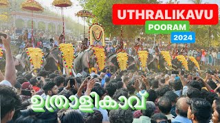 Uthralikavu pooram 2024 uthralikavu pooram full video [upl. by Mickey820]