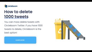 How to delete 1000 tweets in one click deletetweets tweetdeleter [upl. by Paloma]