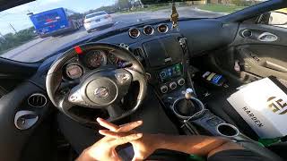 EARLY MORNING POV DRIVE BOOSTED 370Z TWIN DISC CLUTCH I NEED HELP [upl. by Myrtia408]