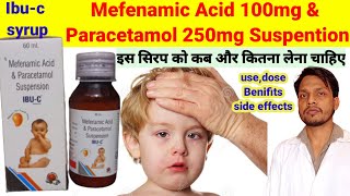 mefenamic acid and paracetamol suspension जानिए हिन्दी में  Meftagesic p syrup  ibu c syrup [upl. by Avevoneg]