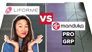 Liforme vs Manduka Yoga Mat Review  Is the Manduka PRO GRP or Liforme your BEST YOGA MAT [upl. by Fayre464]