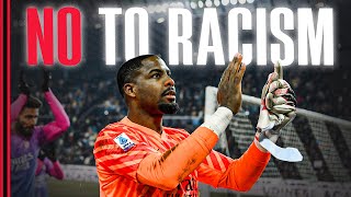 Mike Maignans message against Racism  UdineseMilan [upl. by Inalej]