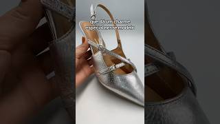 Scarpin Vizzano Slingback Prata Metalizado vizzano scarpin tendencias modafeminina [upl. by Coad]