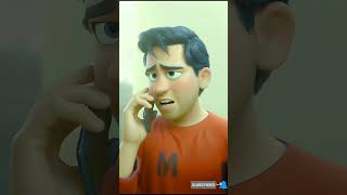 3D cartoon Animation video🔥  10 miss call📵 shorts cartoon animation [upl. by Shandie]