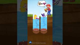 Take The Water Challenge 💦 Competition Mario vs Waluigi 💚 shorts shortvideo viralshorts story [upl. by Chon684]