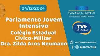 Parlamento Jovem Intensivo do Col Est CívicoMilitar Dra Zilda Arns Neumann  04122024 [upl. by Sofko]