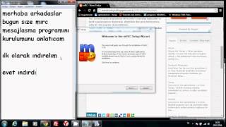 mIRC Programı Kurulumu [upl. by Ahsinel]